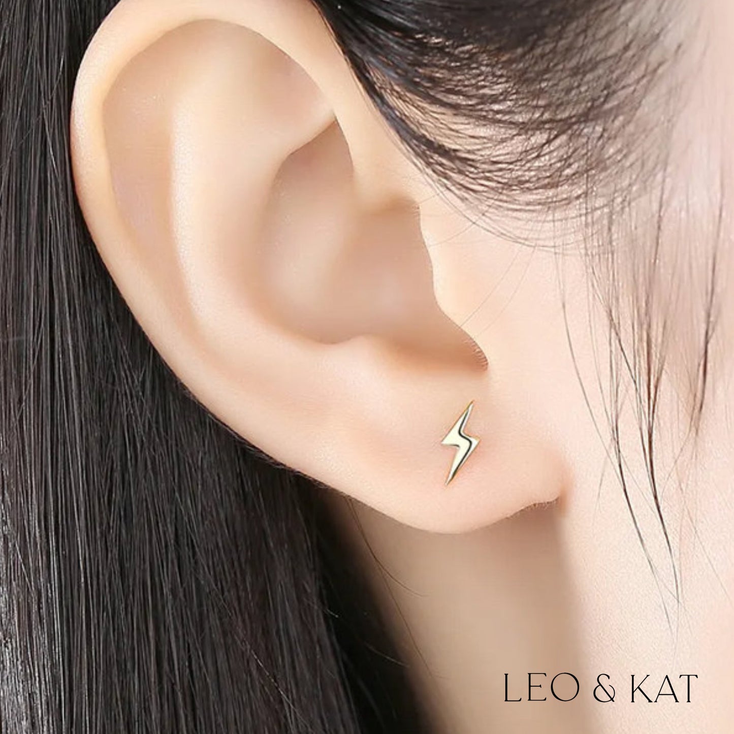 Dainty Lightning Bolt Earrings