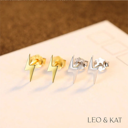 Dainty Lightning Bolt Earrings